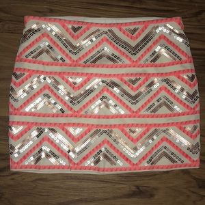 Fun sequin mini skirt